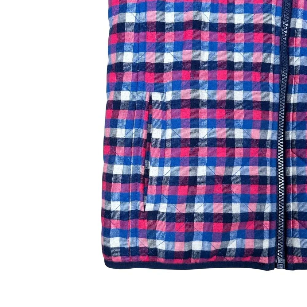 VINEYARD VINES Reversible Cotton Plaid Fleece Vest